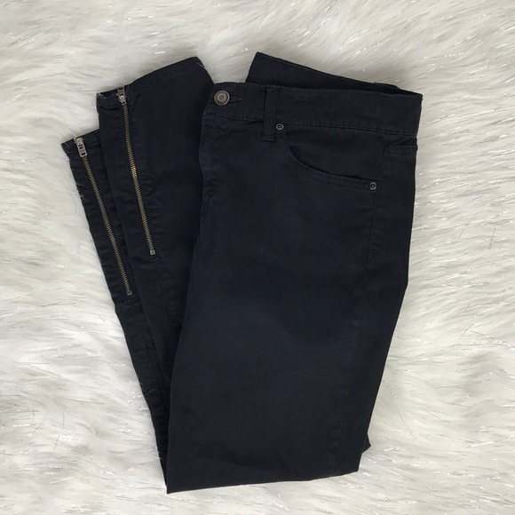 GAP ankle zip black jeggings size 28 - Picture 2 of 7
